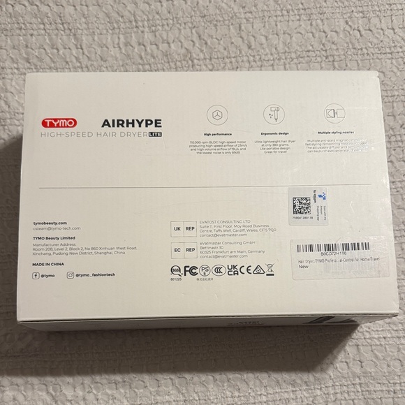 Tymo AirHype High-Speed Hair Dryer - Black and Gray - Picture 3 of 7